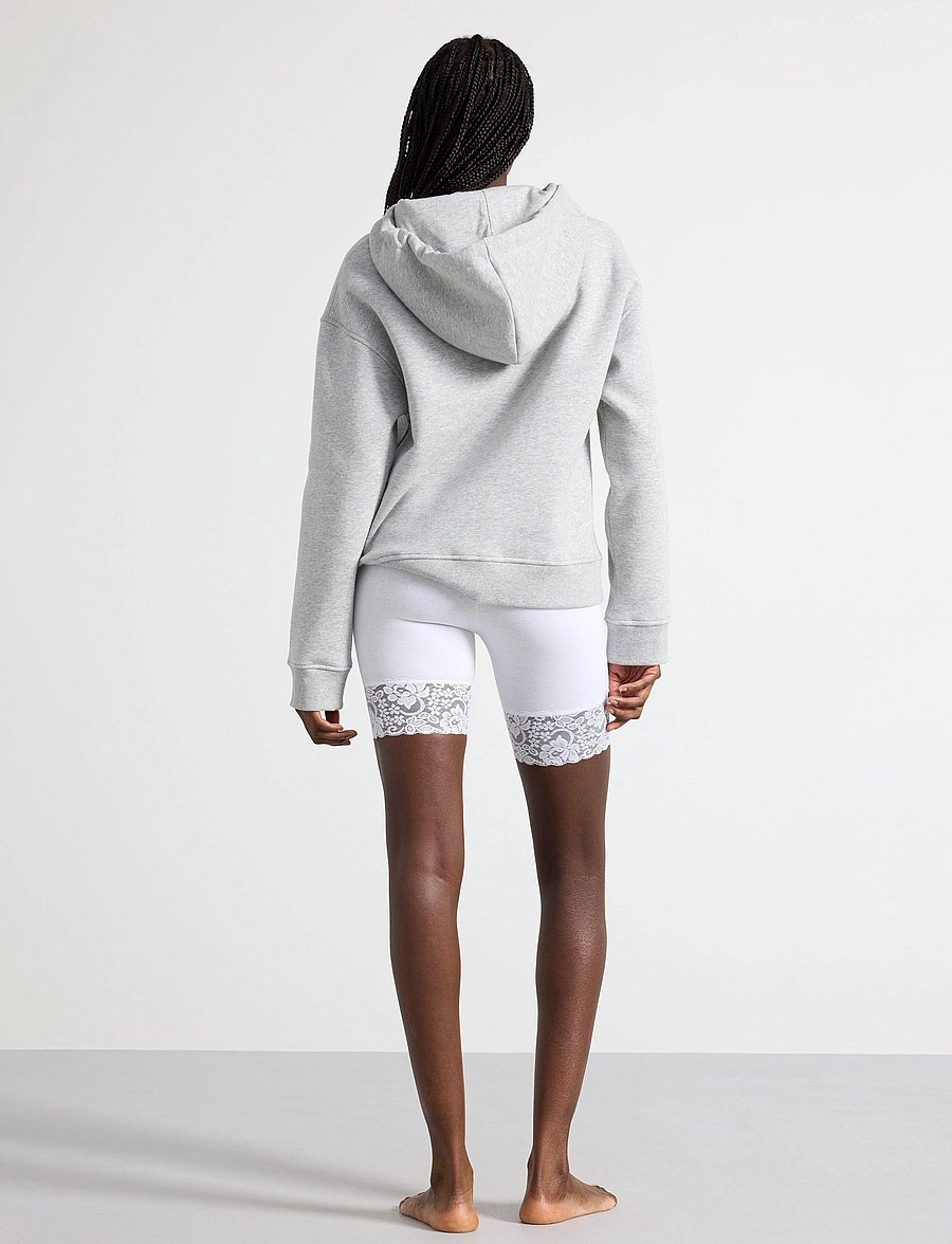 Lindex - Leggings Sally lace short - 1/2 längd - white - 3