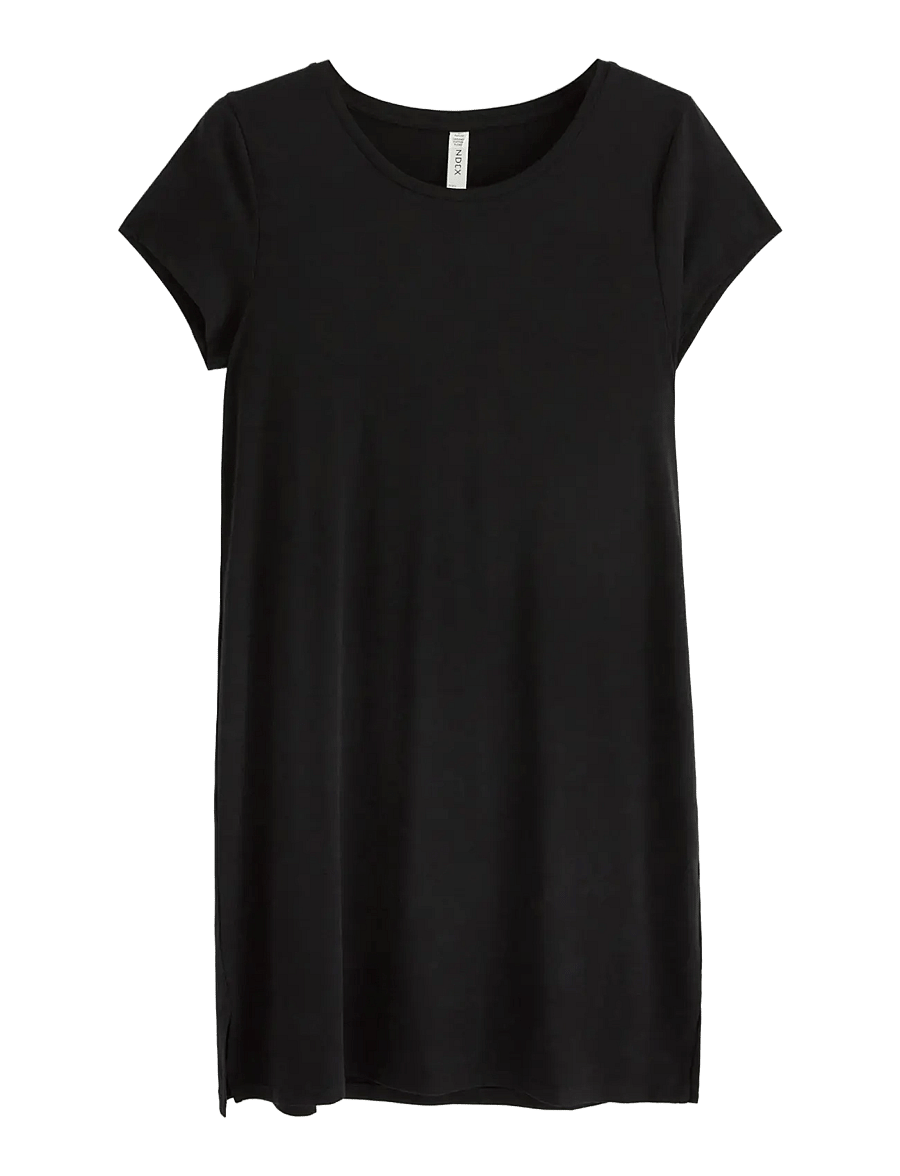 Lindex - COOLMAX® nightdress - t-särkkleidid - black - 1