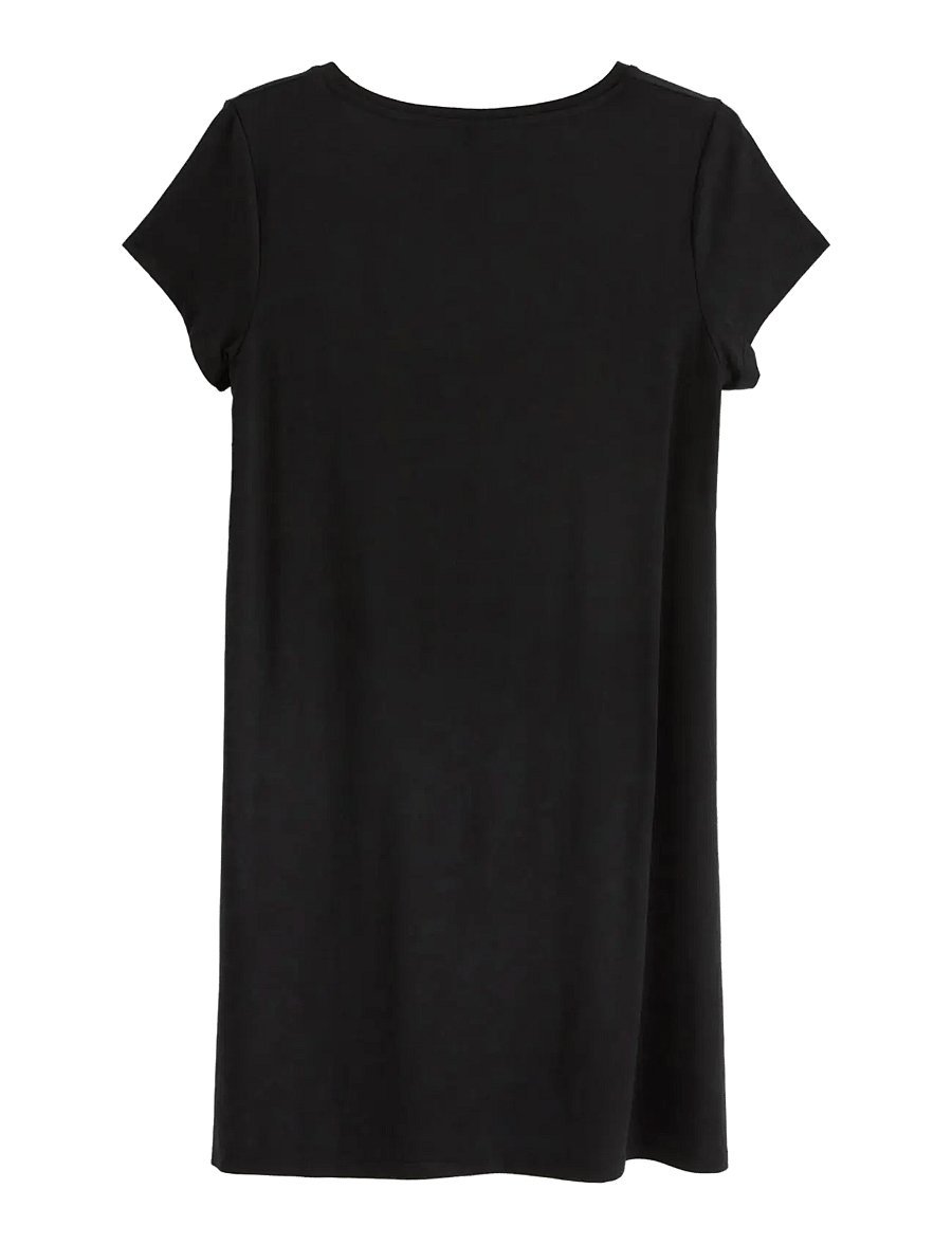 Lindex - COOLMAX® nightdress - t-särkkleidid - black - 2