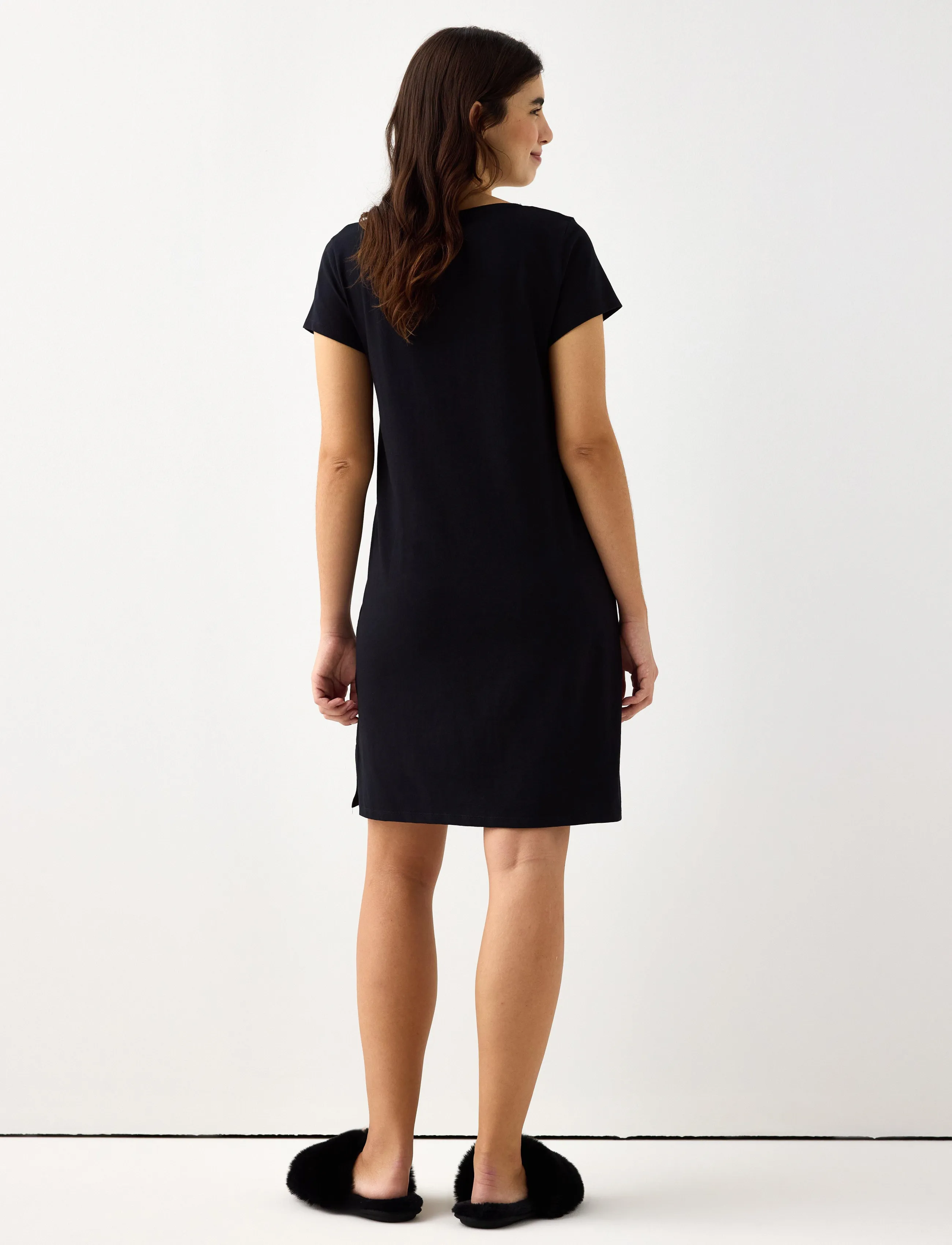 Lindex - COOLMAX® nightdress - t-särkkleidid - black - 3