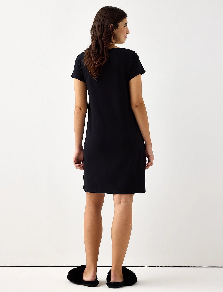Lindex - COOLMAX® nightdress - t-särkkleidid - black - 3
