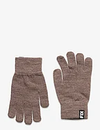 Gloves magic FIX wool - BROWN MELANGE