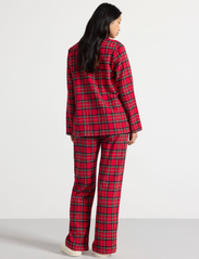 Lindex - Nightshirt flannel check - yläosat - red - 3