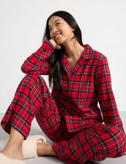 Lindex - Nightshirt flannel check - yläosat - red - 5