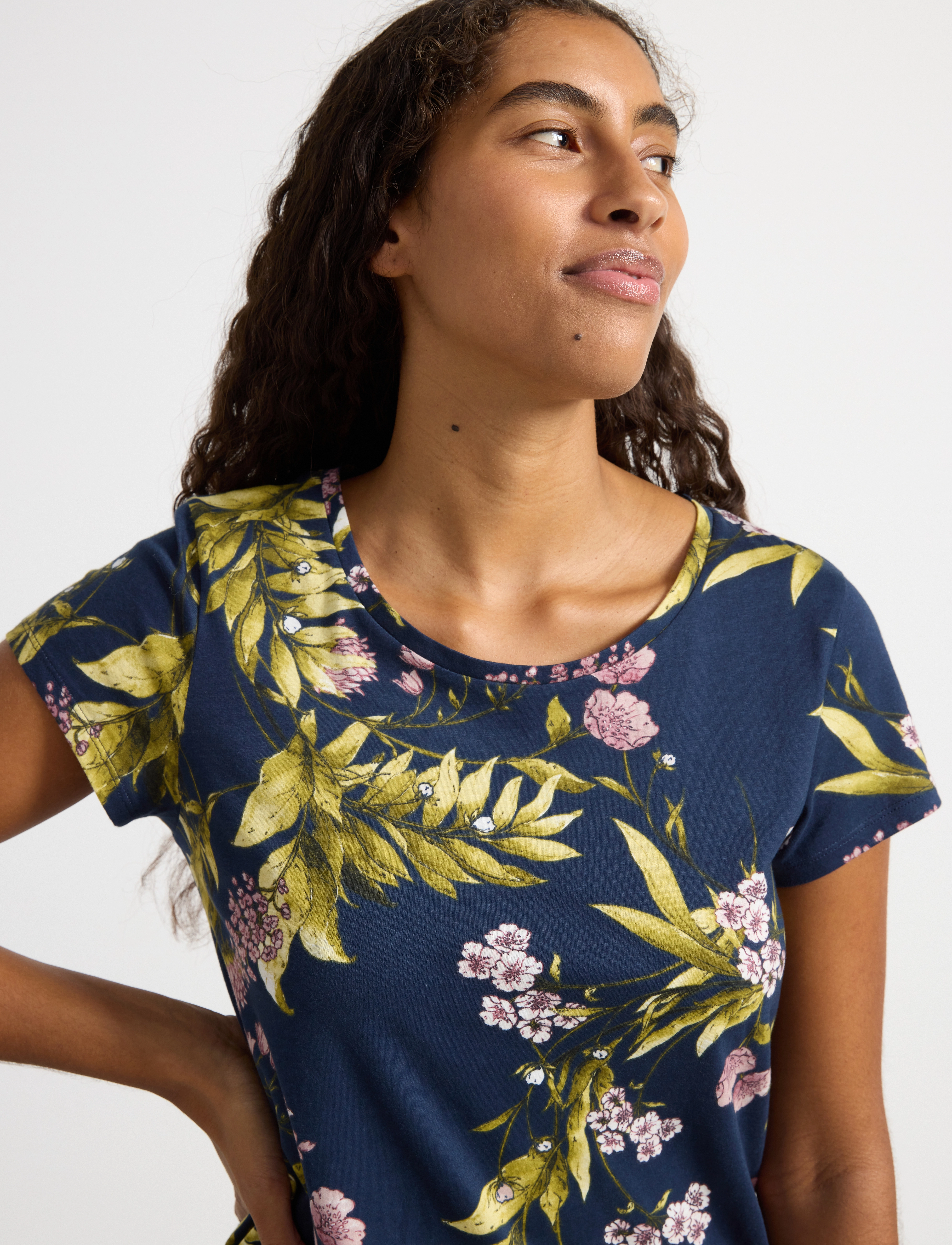 Lindex - Nightdress aop hearts garden - navy - 2