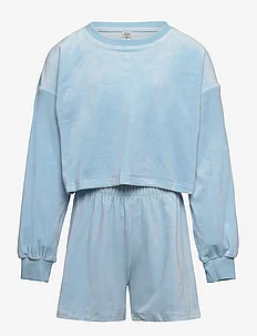 Pajama Top shorts in velour, Lindex