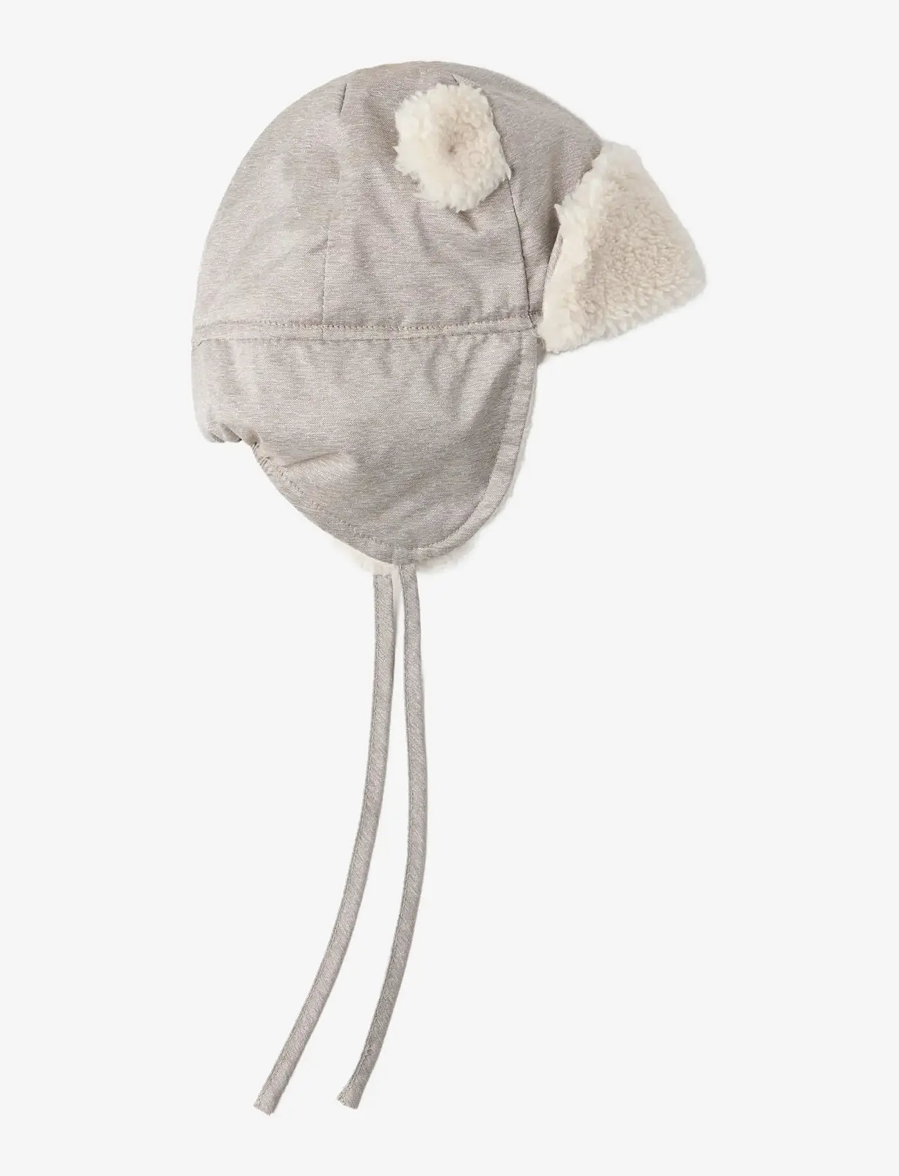 Lindex - Mössa med öronlappar - wintermützen - beige - 0