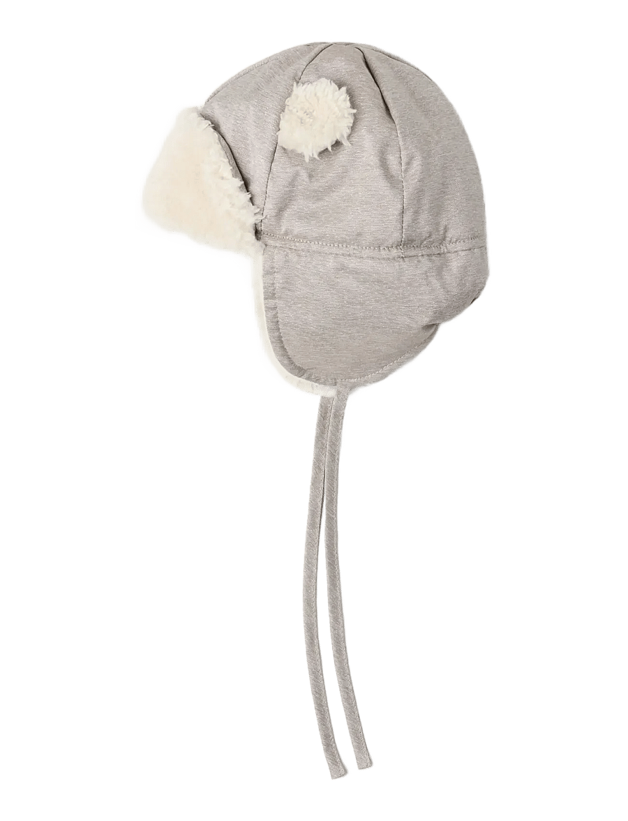 Lindex - Cap in recycle taslan w pile - wintermützen - beige - 1