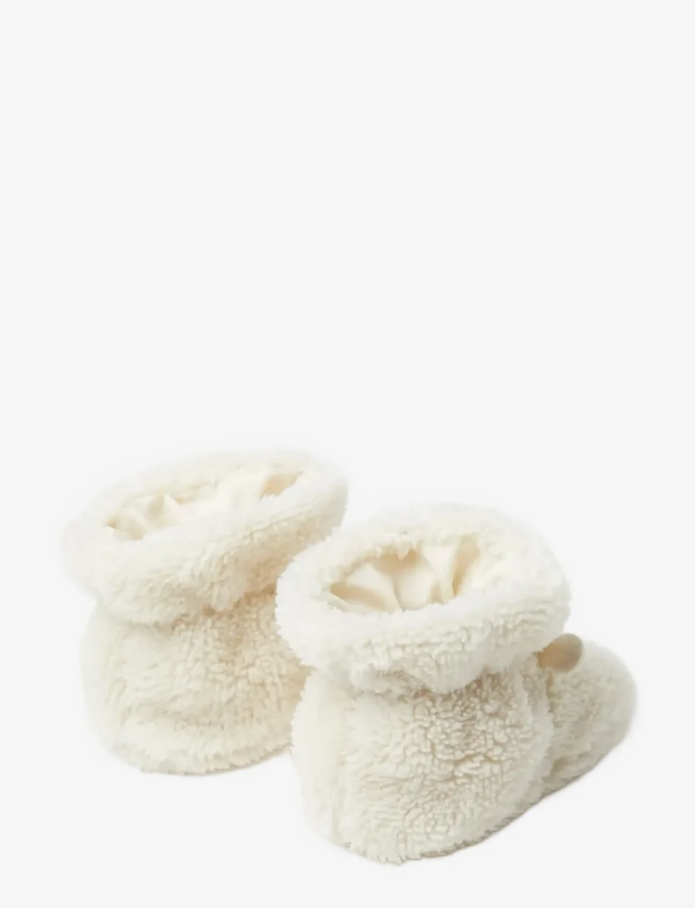 Lindex - Footies pile emb face - lauflernschuhe - light beige - 1