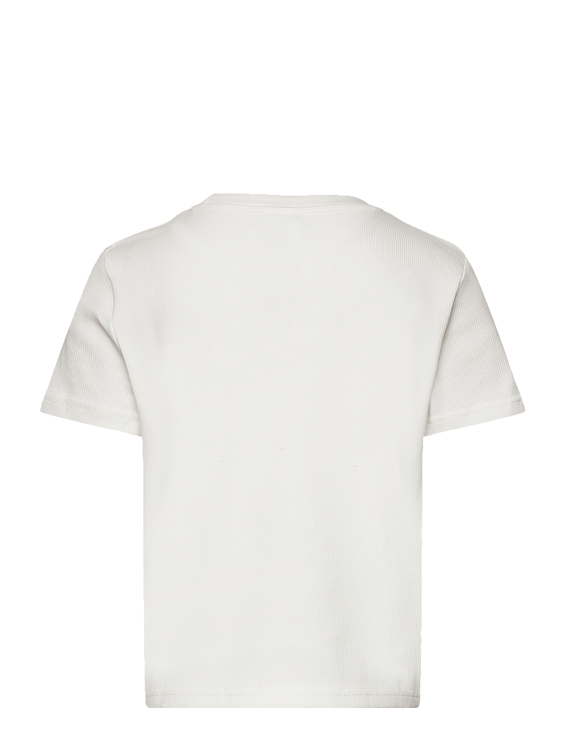 Lindex - Top Rosie basic - kortärmade t-shirts - off white - 2