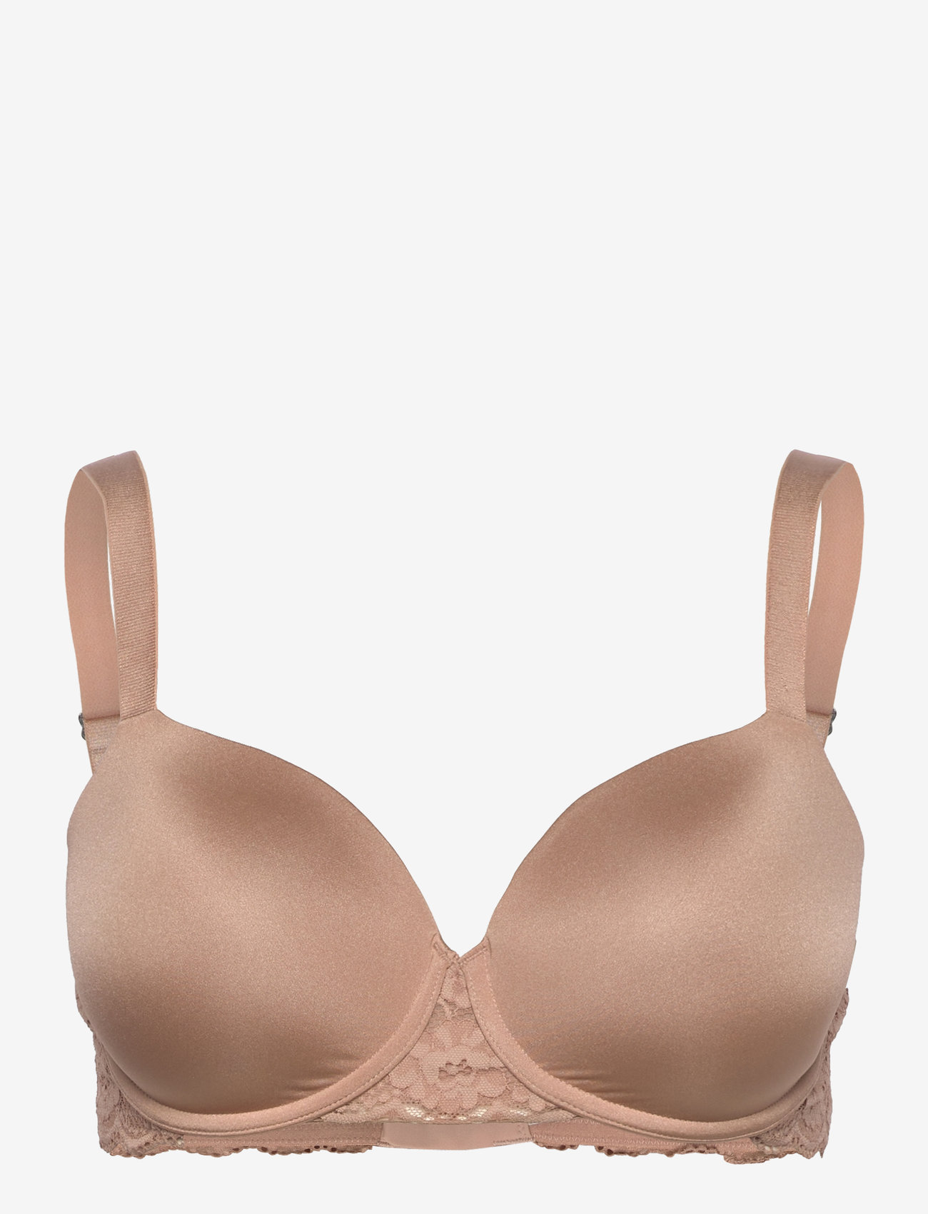 Lindex - Bra Vejde Shiny micro - t-shirt bras - beige - 1