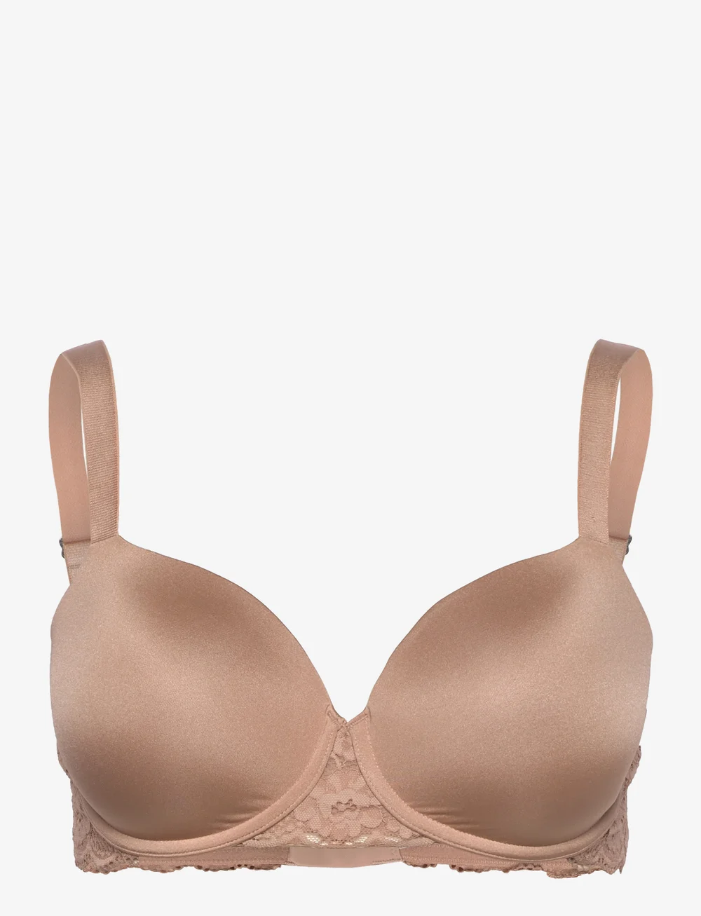 Lindex - Bra Vejde Shiny micro - po marškinėliais dėvimos liemenėlės - beige - 1