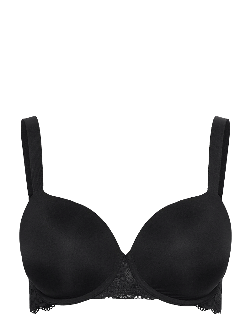 Lindex - Bra Vejde Shiny micro - t-shirt bhs - black - 0