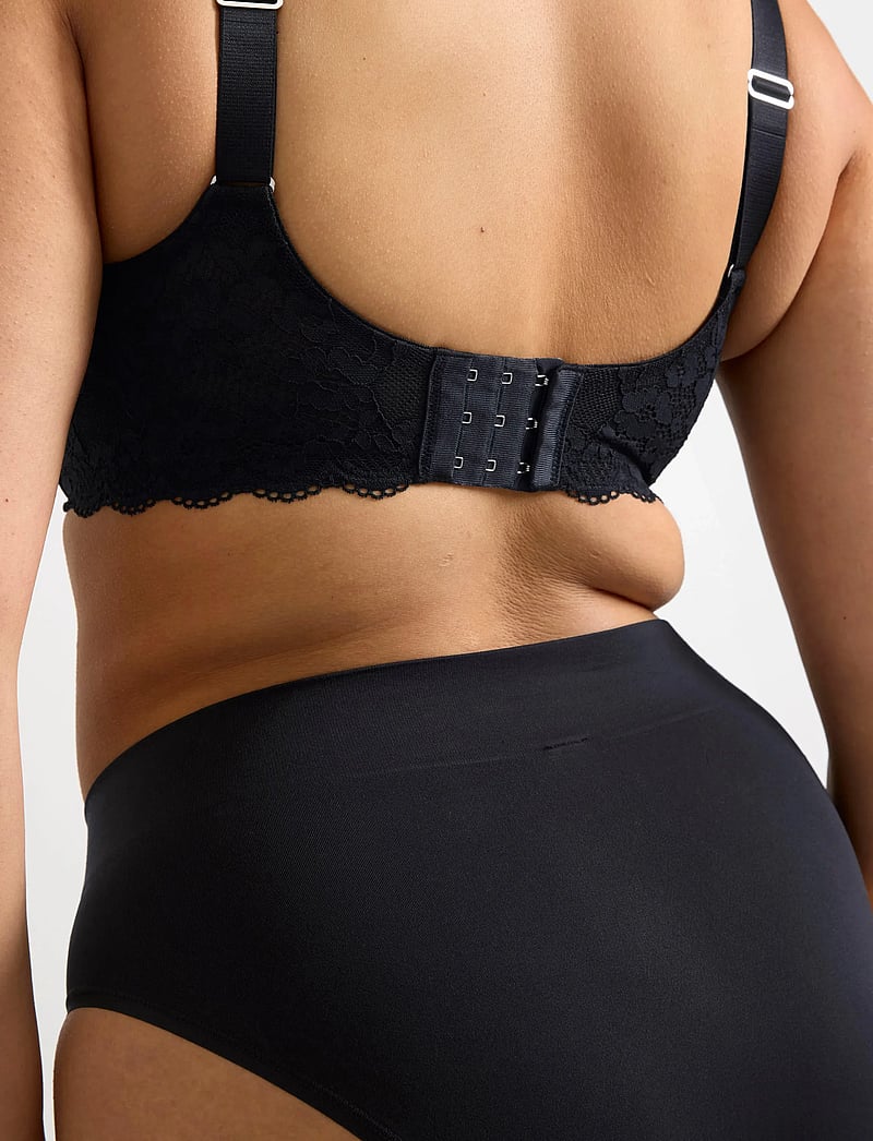 Lindex - Bra Vejde Shiny micro - t-shirt bhs - black - 4