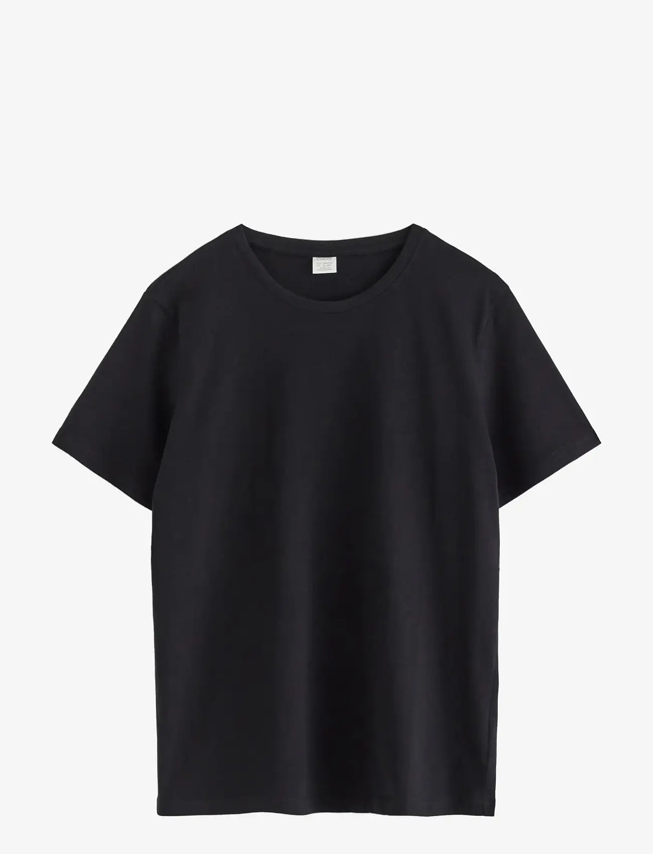 Lindex - T shirt regular solid - efterårstøj - black - 1