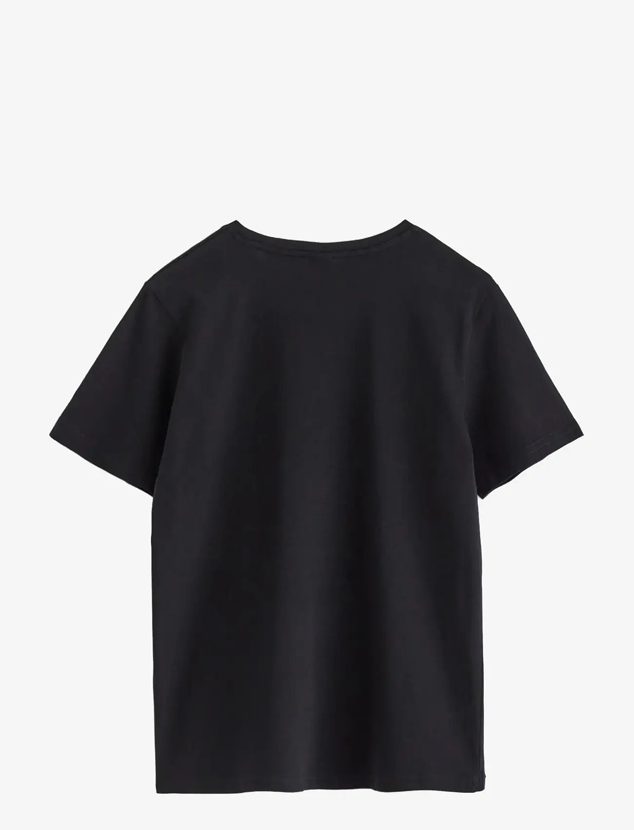 Lindex - T shirt regular solid - efterårstøj - black - 2