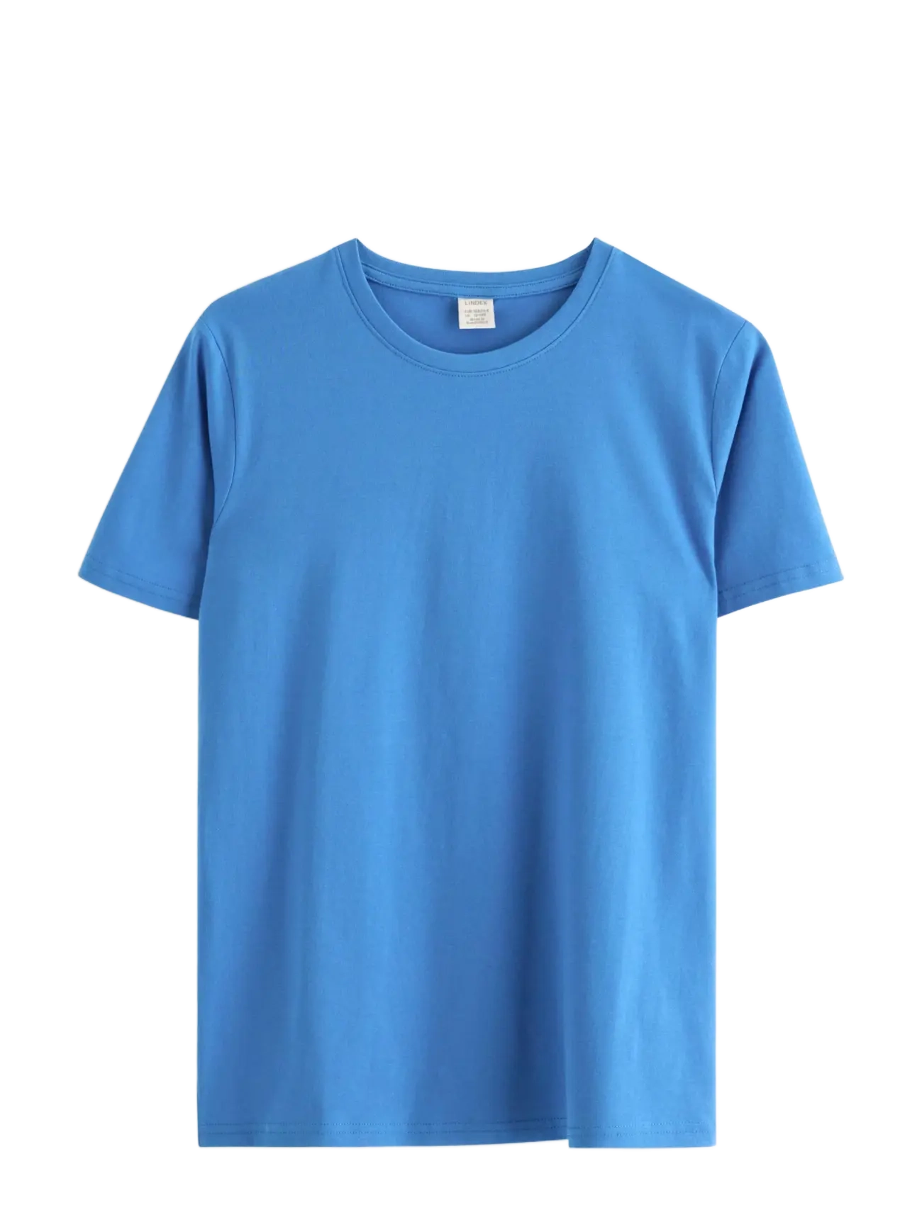 Lindex T shirt regular solid - Riided - BLUE / blue