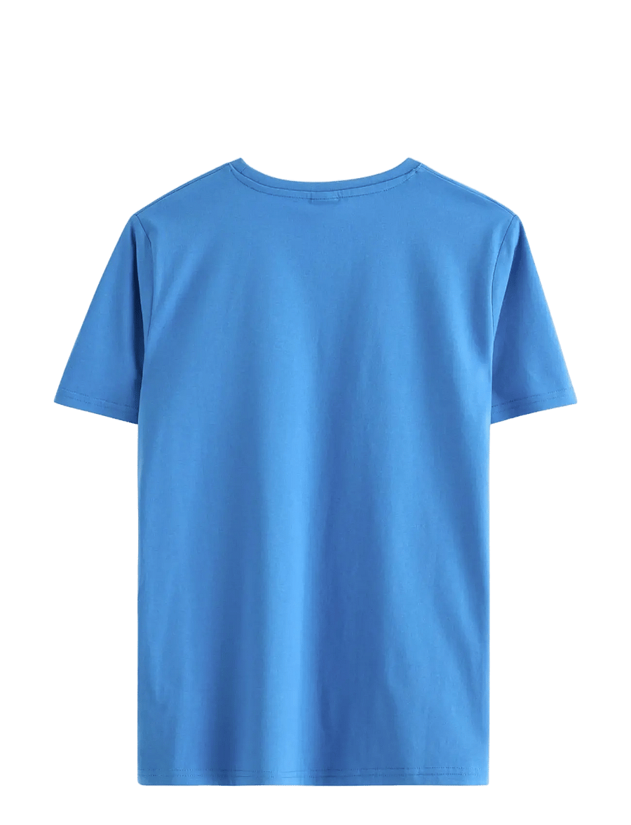 Lindex - T shirt regular solid - kurzärmelige - blue - 2