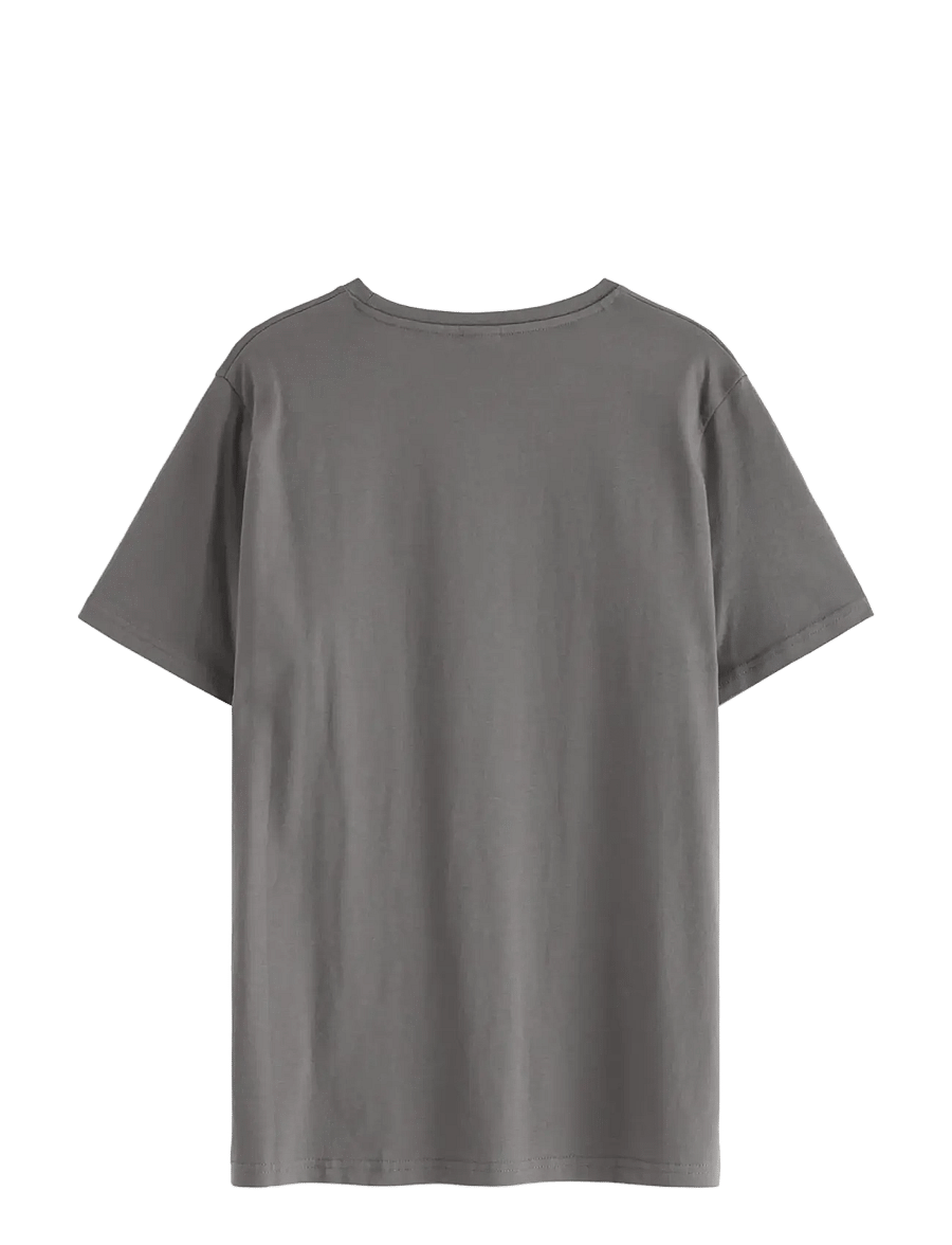 Lindex - T shirt regular solid - kortærmede t-shirts - dark dusty grey - 2