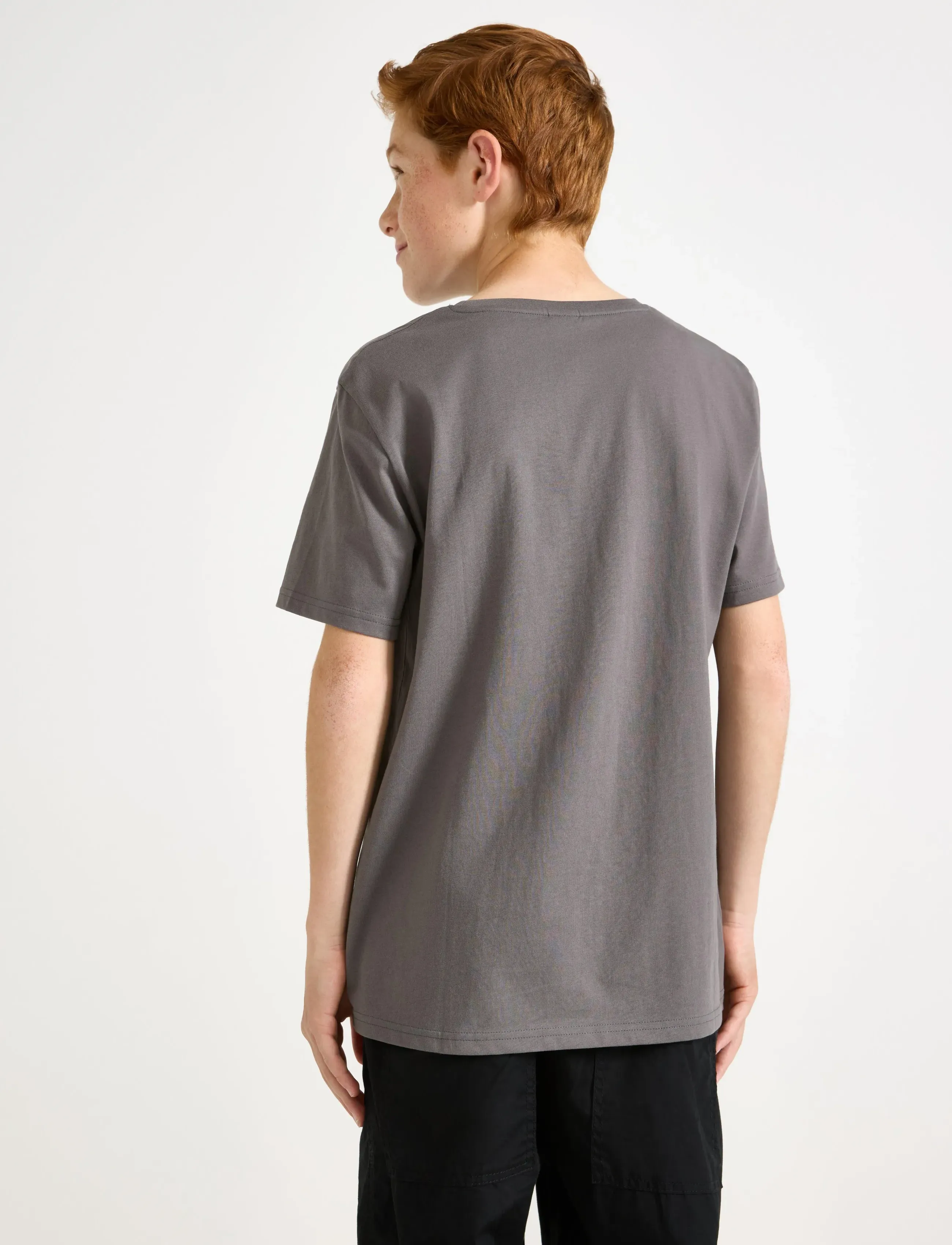 Lindex - T-shirt - lühikeste varrukatega t-särgid - dark dusty grey - 3