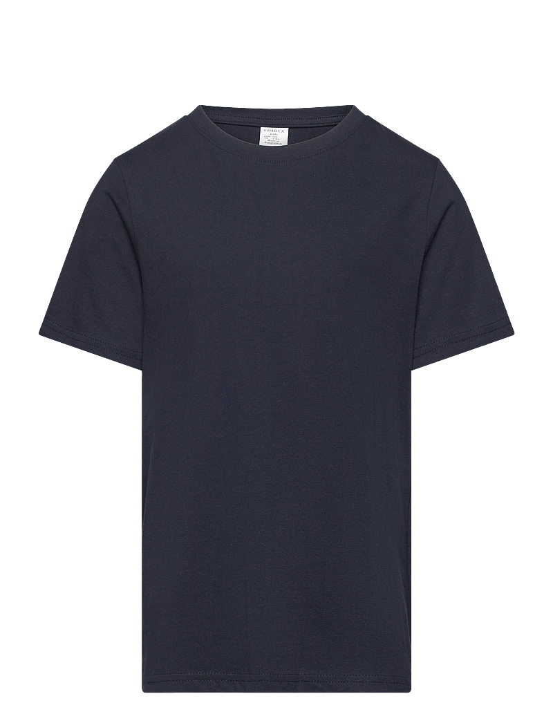 Lindex - T shirt regular solid - kortærmede t-shirts - dark navy - 1