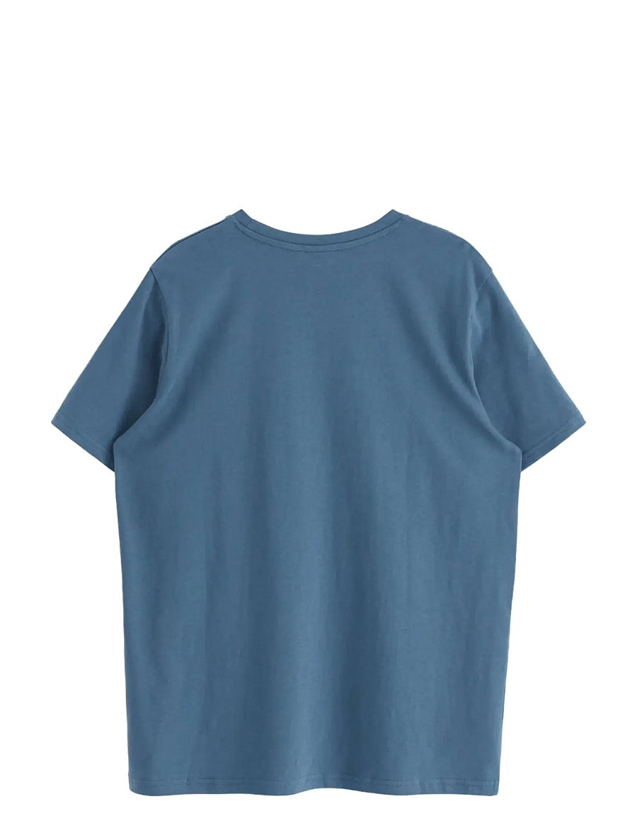 Lindex - T shirt regular solid - kurzärmelige - dusty blue - 1