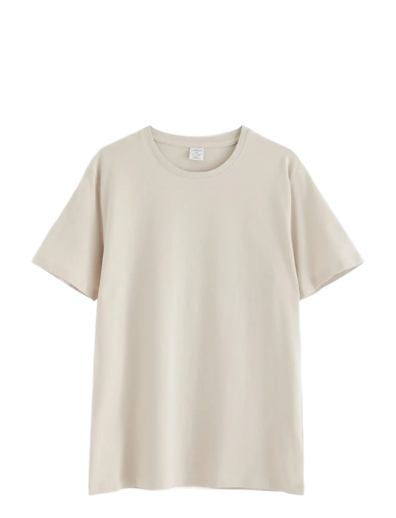 Lindex T shirt regular solid - Pluusid - LIGHT BEIGE / cream