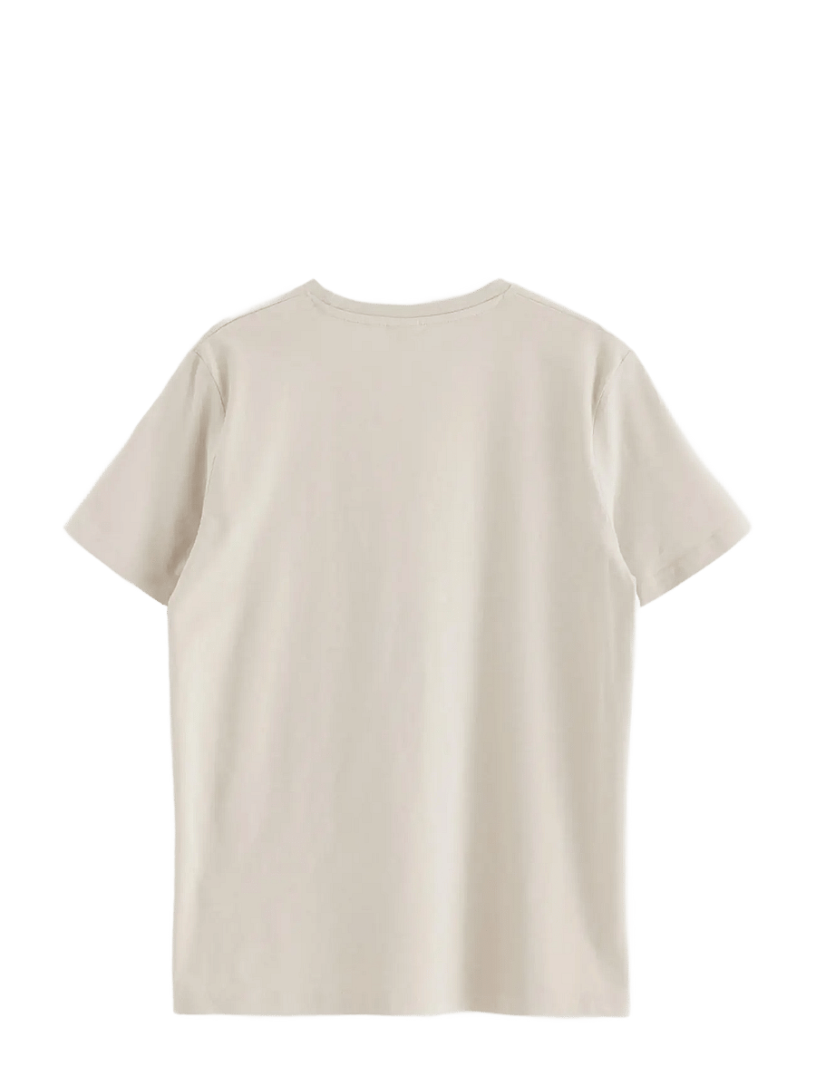 Lindex - T shirt regular solid - kurzärmelige - light beige - 2