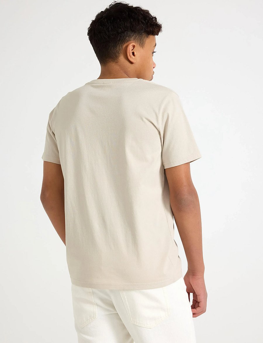 Lindex - T shirt regular solid - kurzärmelige - light beige - 3