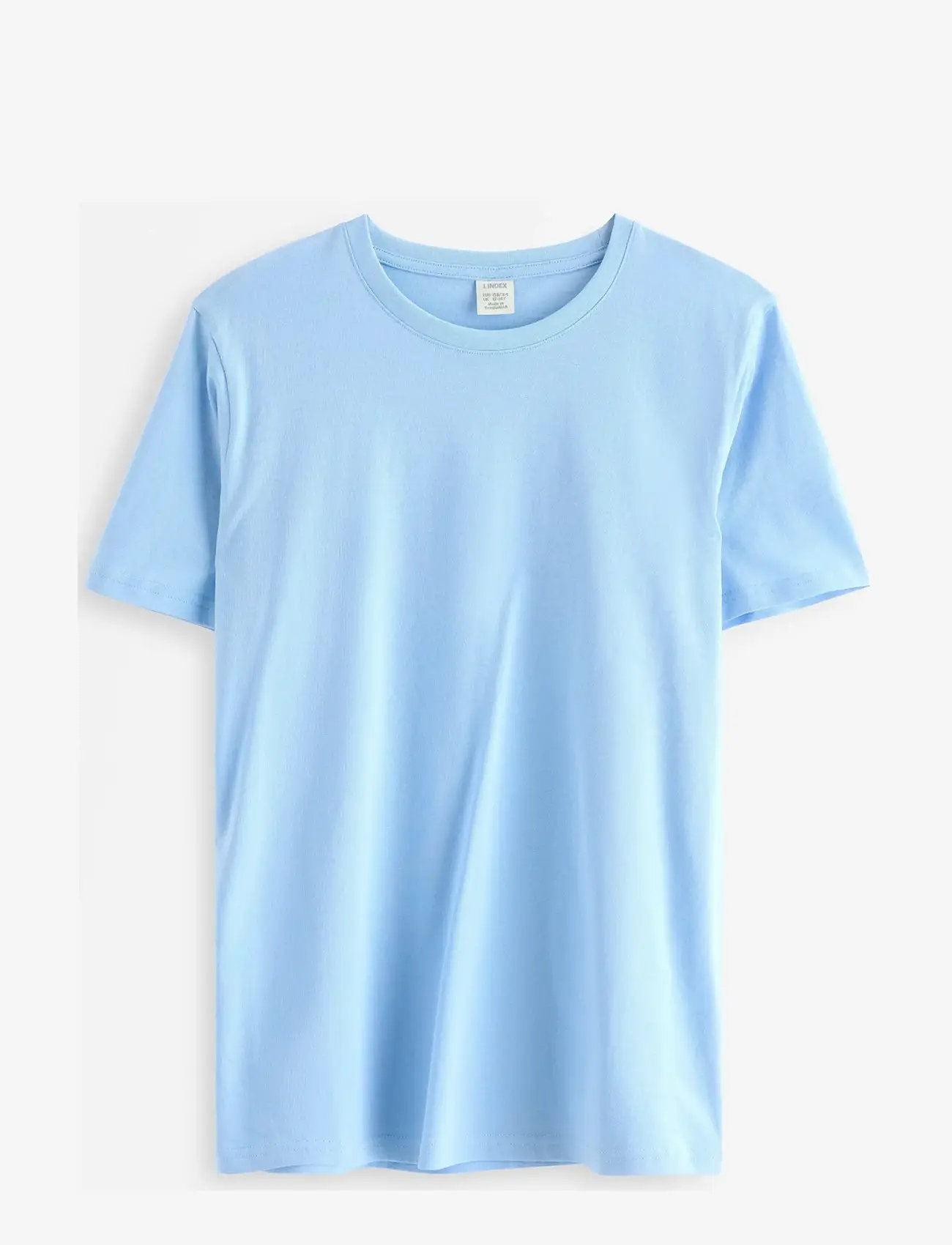 Lindex - T shirt regular solid - lühikeste varrukatega t-särgid - light blue - 1