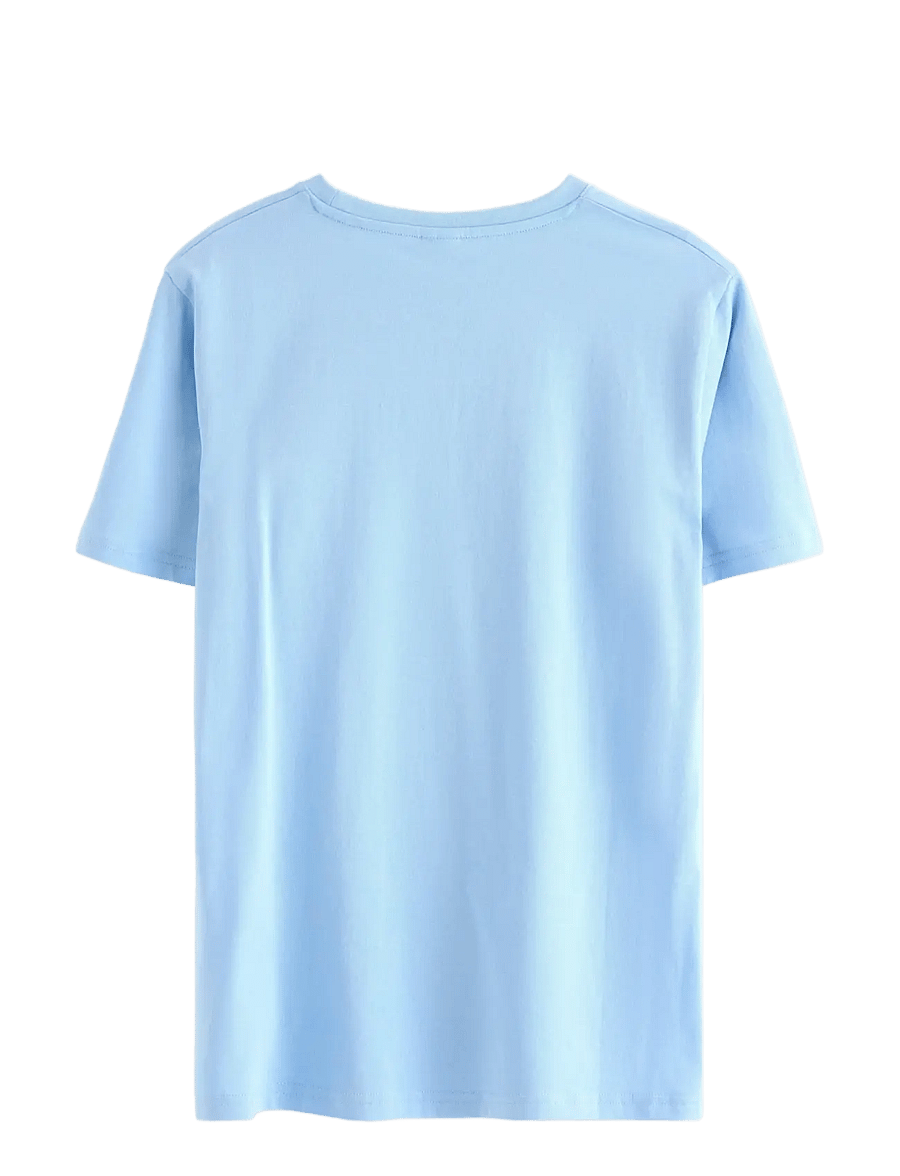 Lindex - T shirt regular solid - kortærmede t-shirts - light blue - 2