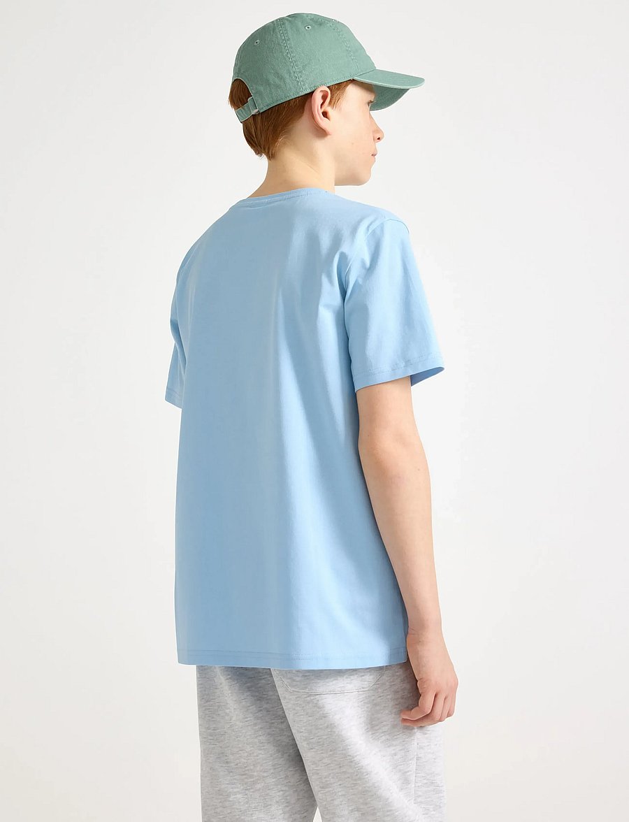 Lindex - T shirt regular solid - kortærmede t-shirts - light blue - 3