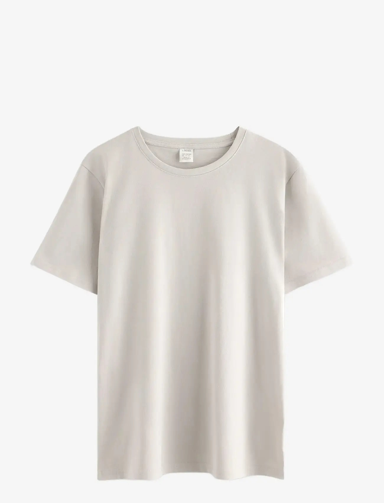 Lindex - T shirt regular solid - lühikeste varrukatega t-särgid - light grey - 1