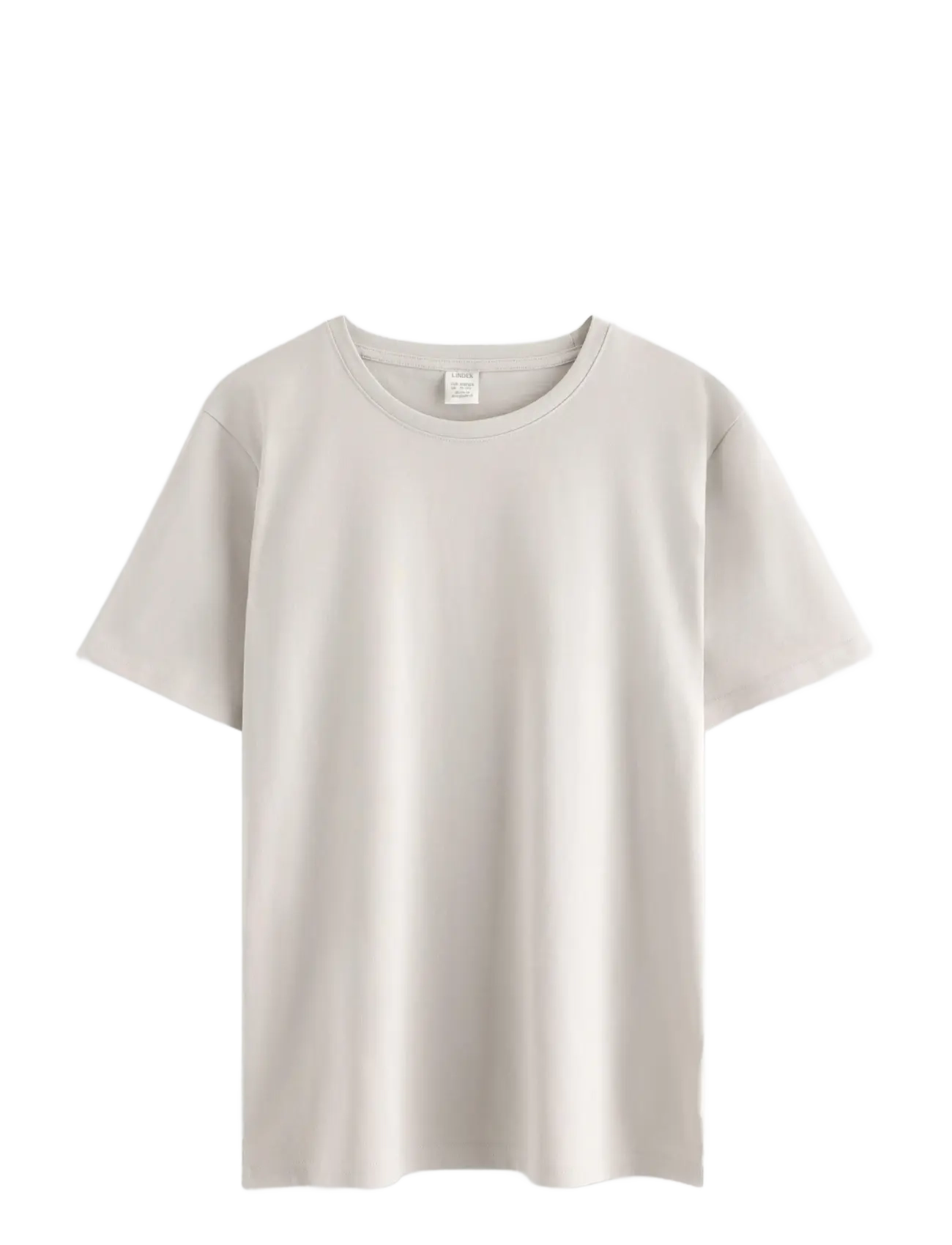 Lindex T shirt regular solid - Pluusid - LIGHT GREY / beige