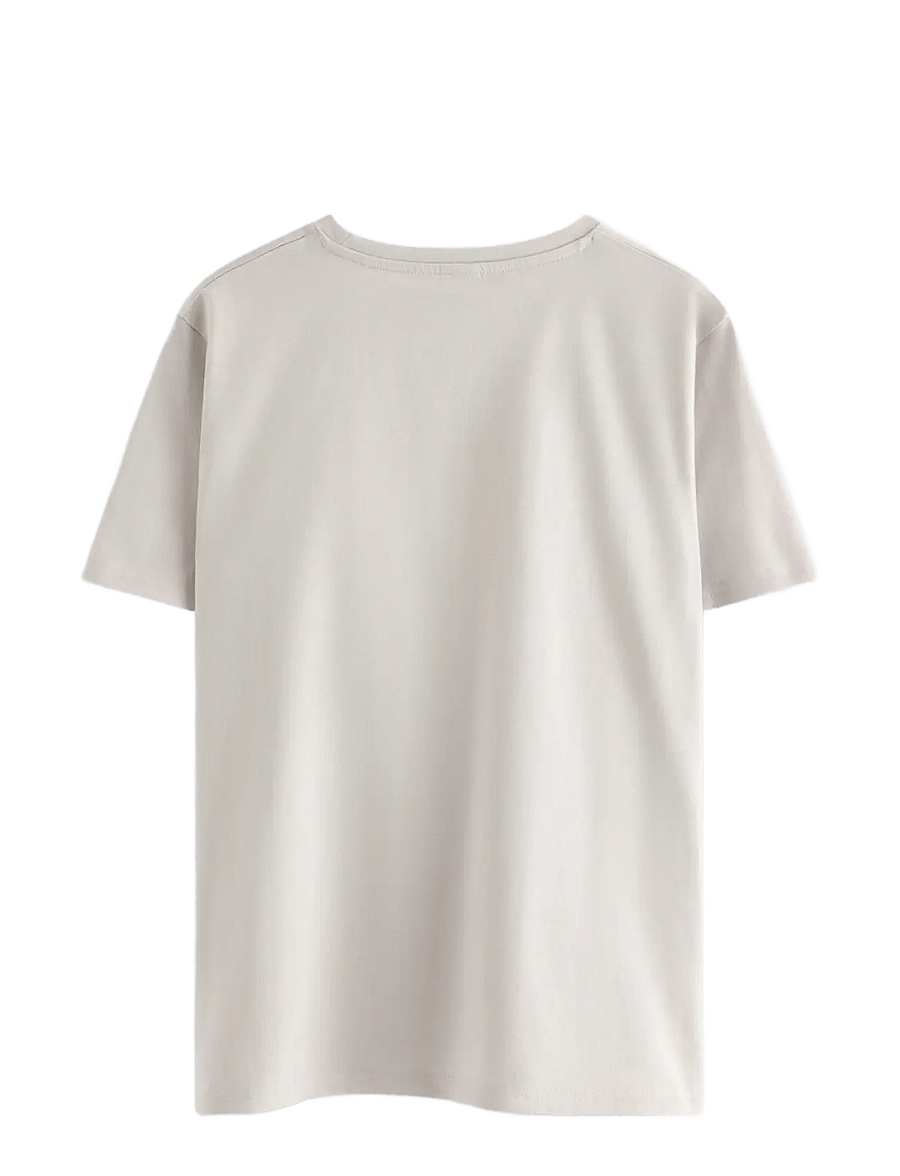Lindex - T shirt regular solid - kurzärmelige - light grey - 2