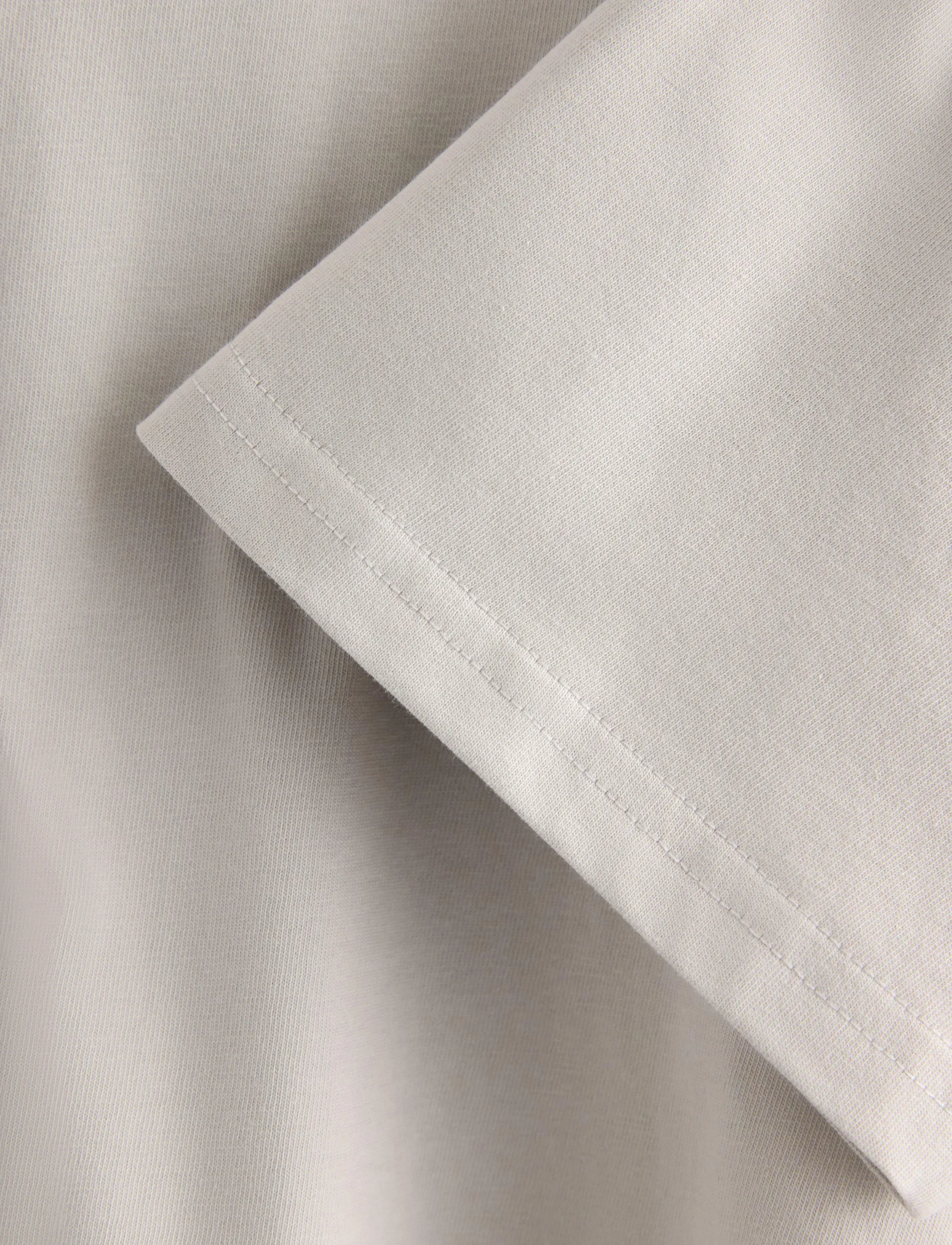 Lindex - T shirt regular solid - t-krekli ar īsām piedurknēm - light grey - 5
