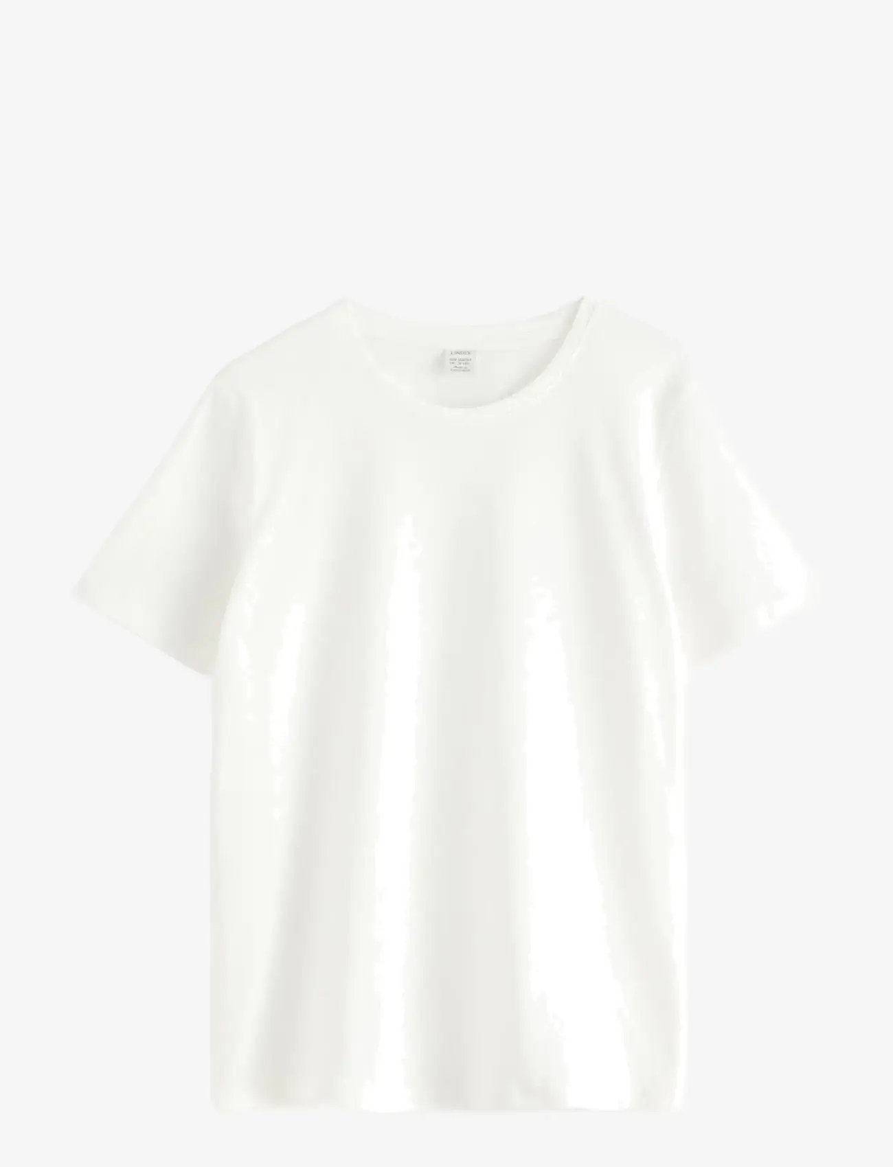 Lindex - T shirt regular solid - lühikeste varrukatega t-särgid - off white - 1