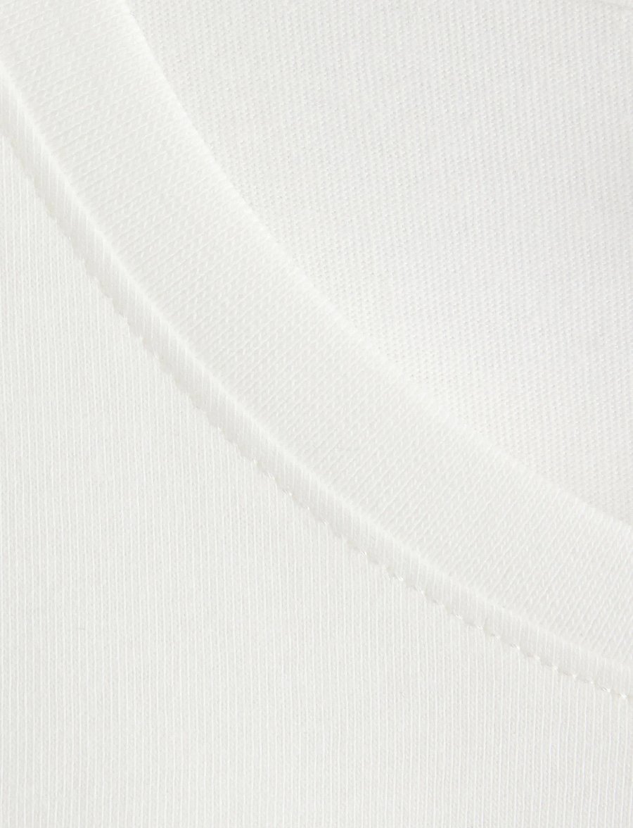 Lindex - T shirt regular solid - kortærmede t-shirts - off white - 5