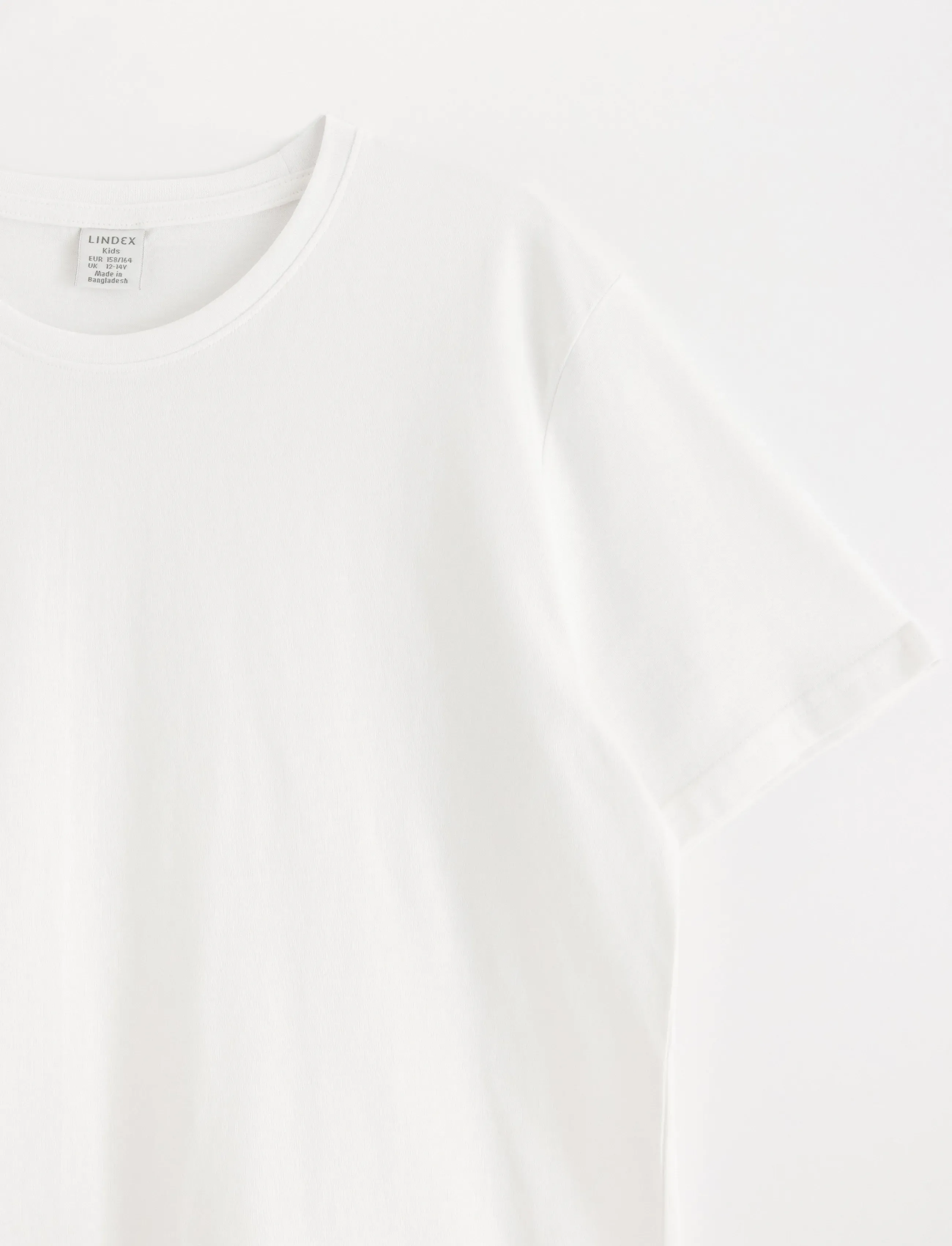 Lindex - T shirt regular solid - short-sleeved t-shirts - white - 5