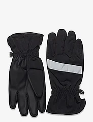 Lindex - Gloves water repellent stripe - handsker - black - 0