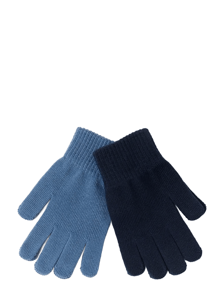 Lindex - 2-pack Magic gloves - gants - dark navy - 0