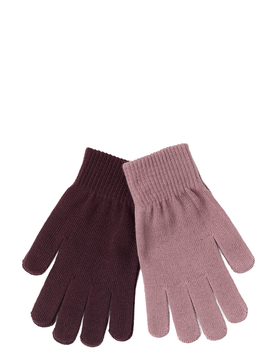 Lindex - 2-pack Magic gloves - handschuhe - dusty pink - 0
