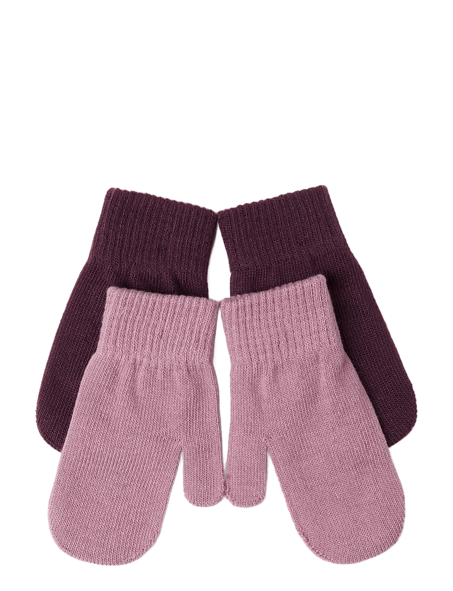 Lindex - 2-pack magic mittens - handschuhe - dusty pink - 1