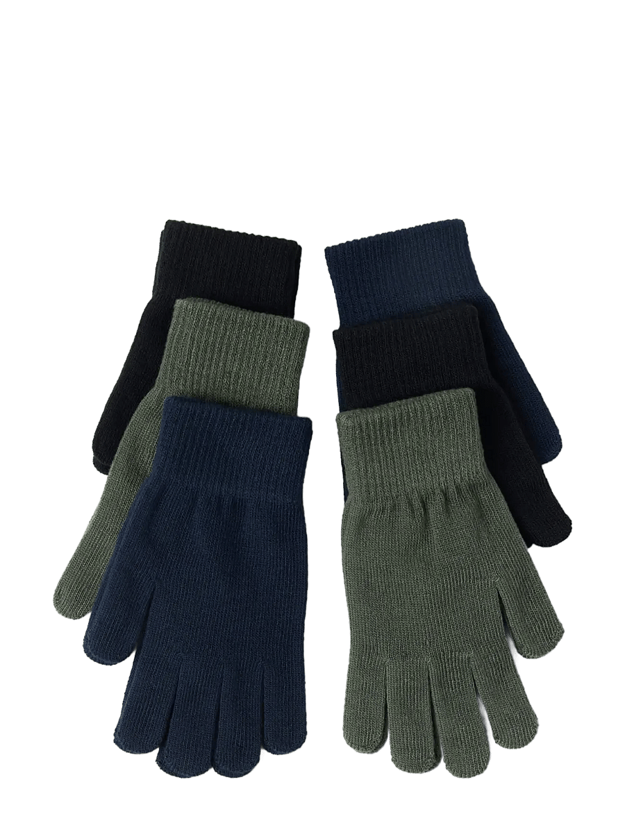 Lindex - 6-pack Magic gloves - handschuhe - dark navy - 0
