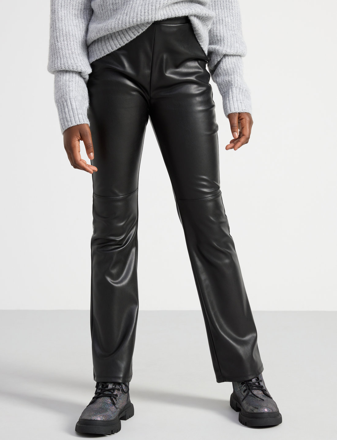 Pu trousers hot sale