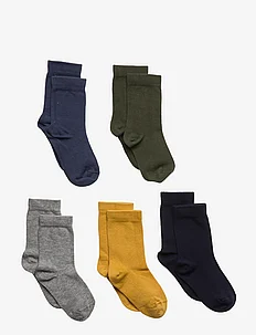 Socks 5p SB plain fashion col, Lindex