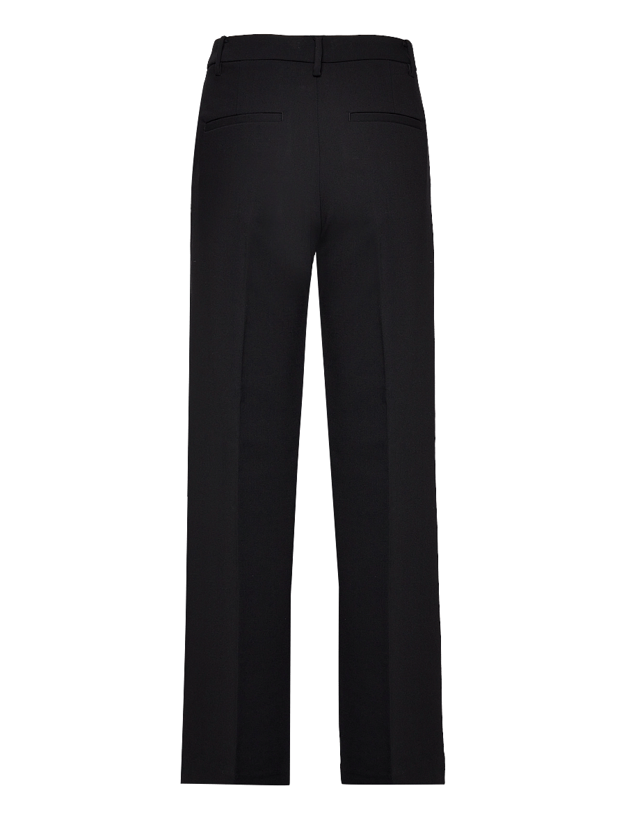 Lindex - NOOR raka byxor med normalhög midja - raka byxor - black - 2