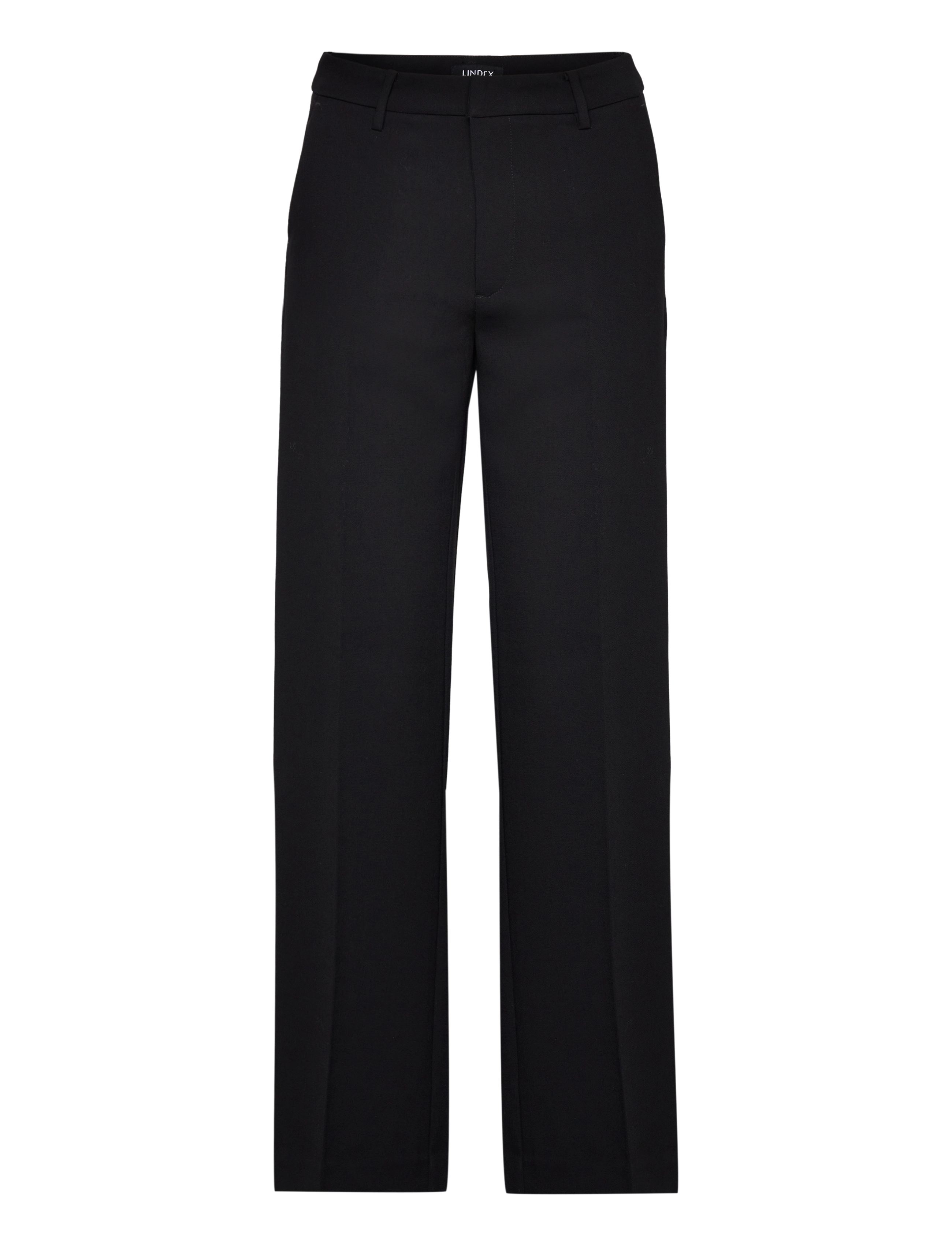Lindex NOOR raka byxor med normalhög midja - Lindex - BLACK / black