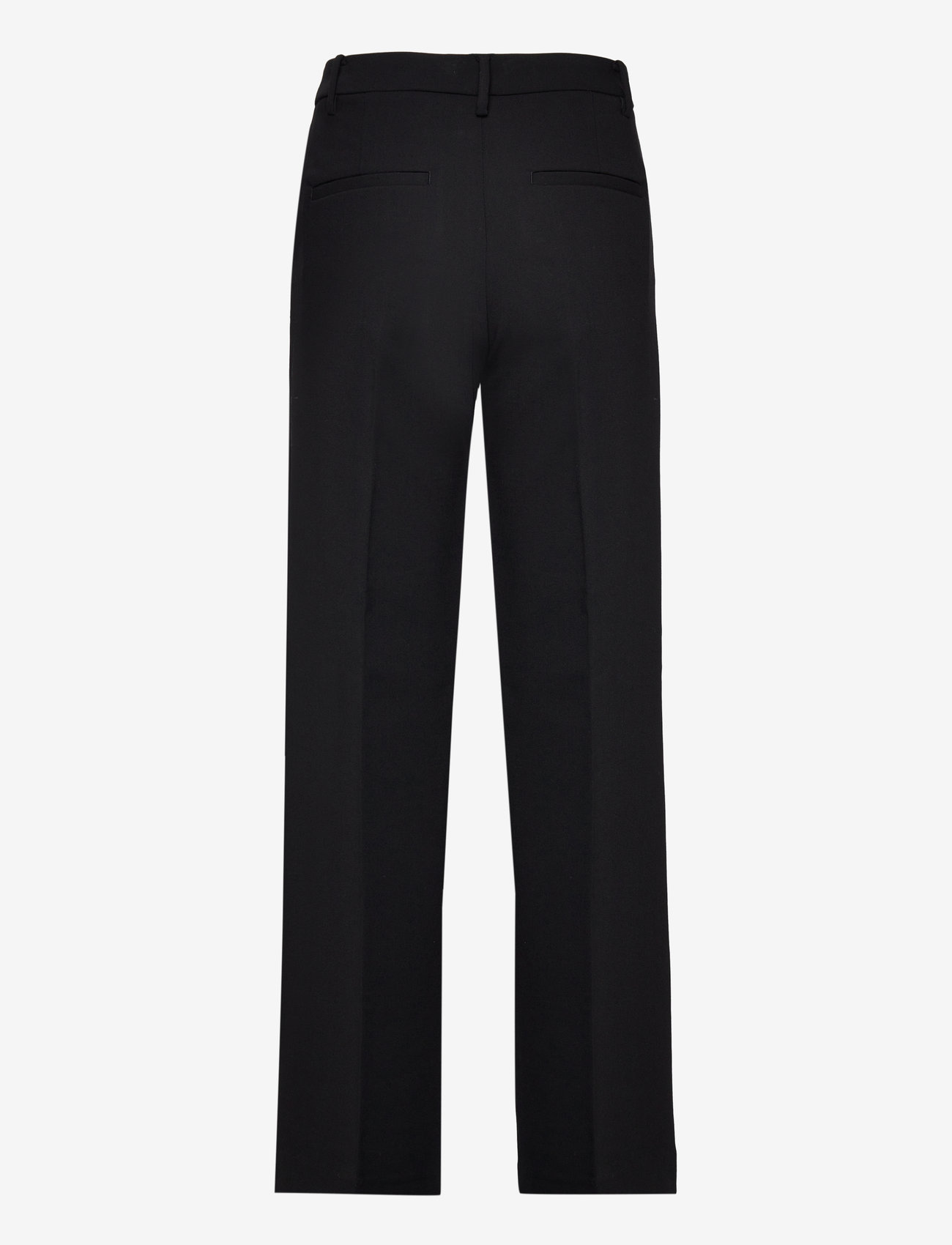 Lindex - NOOR raka byxor med normalhög midja - straight leg hosen - black - 2