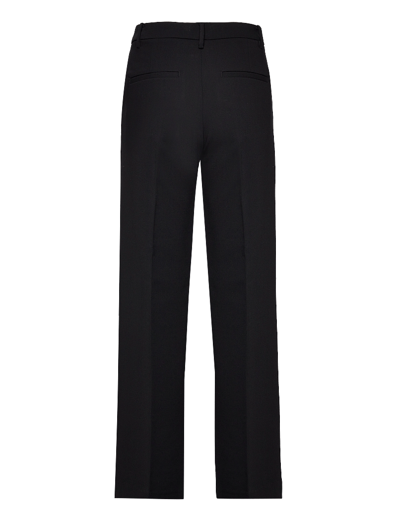 Lindex - NOOR raka byxor med normalhög midja - straight leg hosen - black - 2